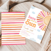 サン ガール ベイビー シャワー 招待状