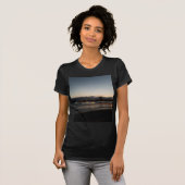 サン・クレメンテ桟橋の夜の海 カリフォルニア Tシャツ (正面フル)