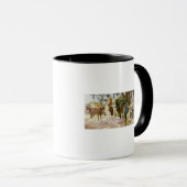 サン・ゲーブリエル、メキシコの市日 マグカップ (正面右)