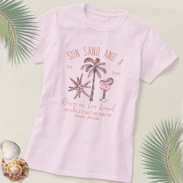 サン サンド アンド ア リング オン ハー ハンド バチェラー・パーティー Tシャツ