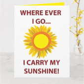 サン サン フラワー サンシャイン サン カード (黄色い花)