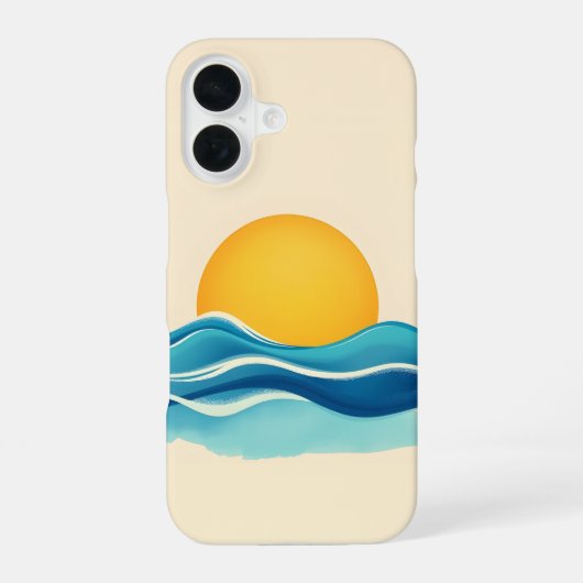 サン＆サーフウェーブ iPhone 16ケース (裏面)