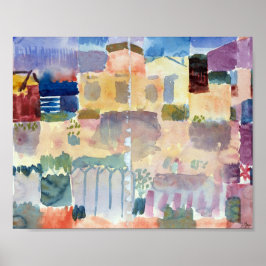 サン・ジェルマンの庭園： Paul Klee 1914 ポスター