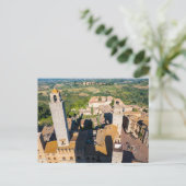 サン・ジミニャーノの市街、トスカーナ地方のポストカード ポストカード (スタンド正面)