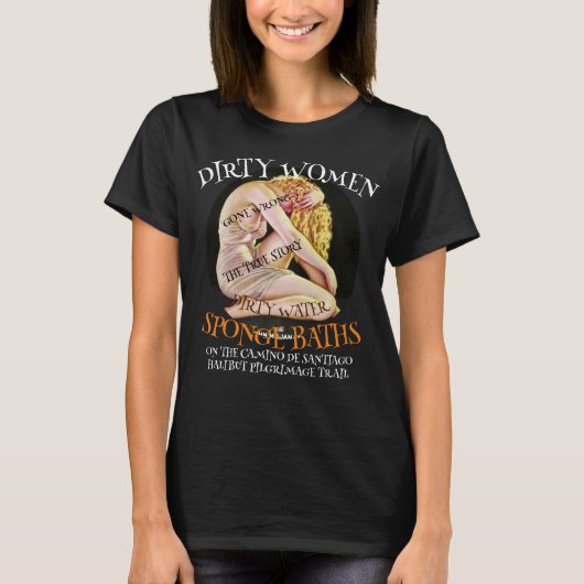 サン・ジャメの巡礼路のスパンボス浴 Tシャツ (正面)