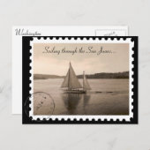 サン・ジュアンのセーリング ポストカード (正面/裏面)