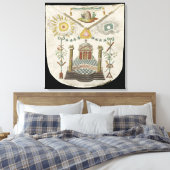 サン・ジュリアン・ロッジのマスターのエプロン キャンバスプリント (インサイチュ (寝室))