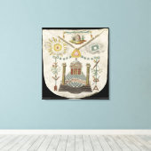 サン・ジュリアン・ロッジのマスターのエプロン キャンバスプリント (インサイチュ (ウッドフロア))