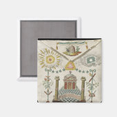 サン・ジュリアン・ロッジのマスターのエプロン マグネット (正面/裏面)