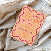 サン&スプリッツ バチェロレッテウィークエンド 手描き 招待状