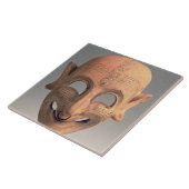 サン・スペラーテ、第6第5からのテラコッタ笑ったマスク タイル (側面)