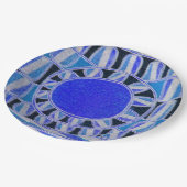 サン ソーラー エネルギー 青 白 黒 ペーパープレート (アングル)