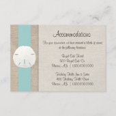 サン・ダラー・ビーチ・ウェディング宿泊案内カード エンクロージャーカード (正面)