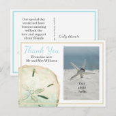 サン・ダラー　感謝を込めて　ビーチフォト 案内ポストカード (正面/裏面)