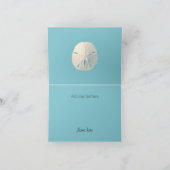 サン・ダラー 結婚式の写真 感謝のカード サンキューカード (内部)