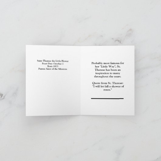 サン・テリーズ カード (内部)