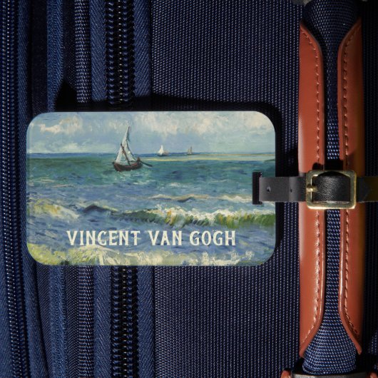 サン・テ・マリー・ド・ラ・メールでの海景 ラゲッジタグ (正面インサイチュ4)