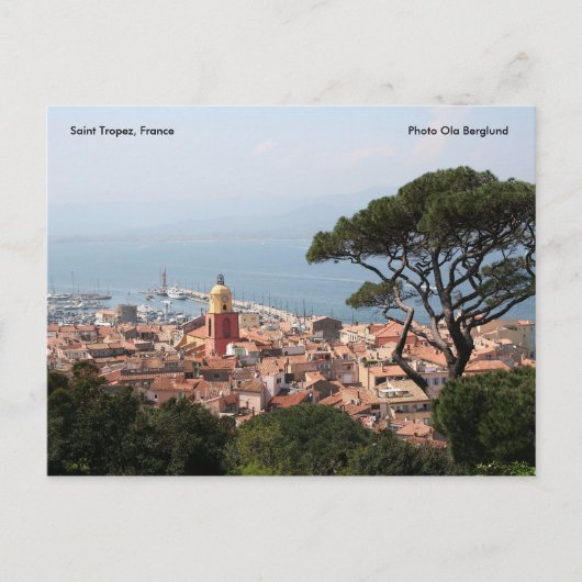 サン・トロペス，フランス，写真オラ… ポストカード (正面)