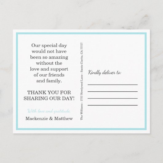 サン ドル ありがとう ビーチ フォト 案内ポストカード (裏面)