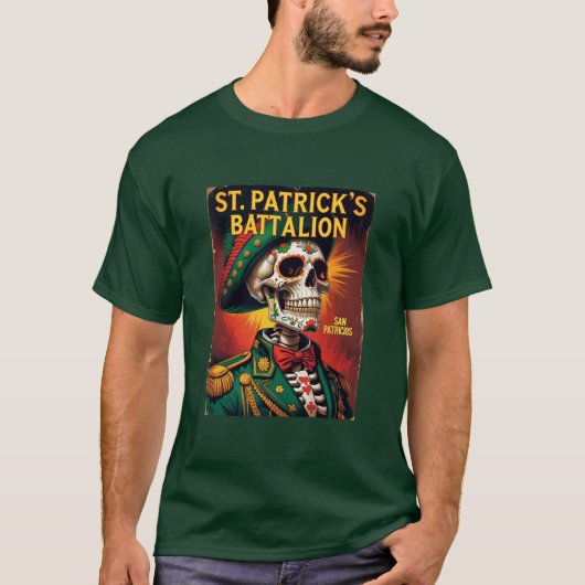 サン・パトリシオス大隊 アイルランド系メキシコ人 Tシャツ (正面)