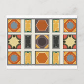 サン・ピエトロ大聖堂ローマのタイルデザインに着想 ポストカード (正面)