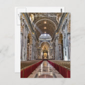 サン・ピエトロ大聖堂内部 ポストカード (正面/裏面)