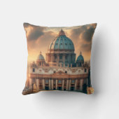 サン・ピエトロ大聖堂 イタリア ヨーロッパ 旅行 クッション (裏面)