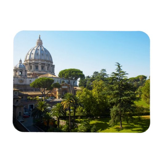 サン・ピエトロ大聖堂、バチカン市国、ローマ、イタリア マグネット (横)