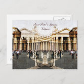 サン・ピエトロ広場、バチカン ポストカード (正面/裏面)