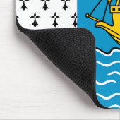 サン・ピエール島とミクロン島の旗 マウスパッド (コーナー)