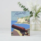 サン・フアン旧市街、プエルトリコのエル・モロ要塞を訪問する ポストカード (スタンド正面)