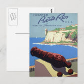 サン・フアン旧市街、プエルトリコのエル・モロ要塞を訪問する ポストカード (正面/裏面)