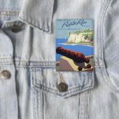 サン・フアン旧市街、プエルトリコのエル・モロ要塞を訪問する 缶バッジ (インサイチュ)