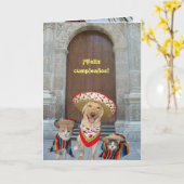 サン・フェリズ・クンプレーニョス! カード (黄色い花)