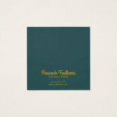 サン&フラワーイヤリングネックレスジュエリーディスプレイカード (裏面)