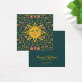 サン&フラワーイヤリングネックレスジュエリーディスプレイカード (デスク)