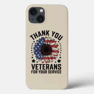 サン フラワー メッセージ ヴェテランズ デー 退役軍人 感謝 iPhone 13ケース