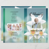 サン フラワー 葬儀 テンプレート (正面/裏面)