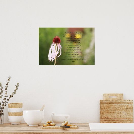 サン・フランシス・ポスター祈りの言葉 ポスター (キッチン)