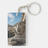 サン·フランチェスコ·ディ·パオラの前のライオン像 キーホルダー (裏面)