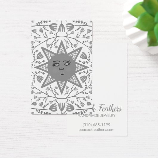 サン&フローライヤリングネックレスジュエリーディスプレイカード (デスク)