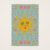 サン&フローライヤリングネックレスジュエリーディスプレイカード (正面)