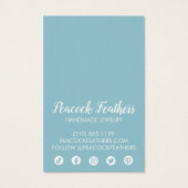 サン&フローライヤリングネックレスジュエリーディスプレイカード (裏面)