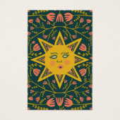 サン&フローライヤリングネックレスジュエリーディスプレイカード (正面)