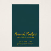 サン&フローライヤリングネックレスジュエリーディスプレイカード (裏面)