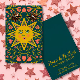 サン&フローライヤリングネックレスジュエリーディスプレイカード