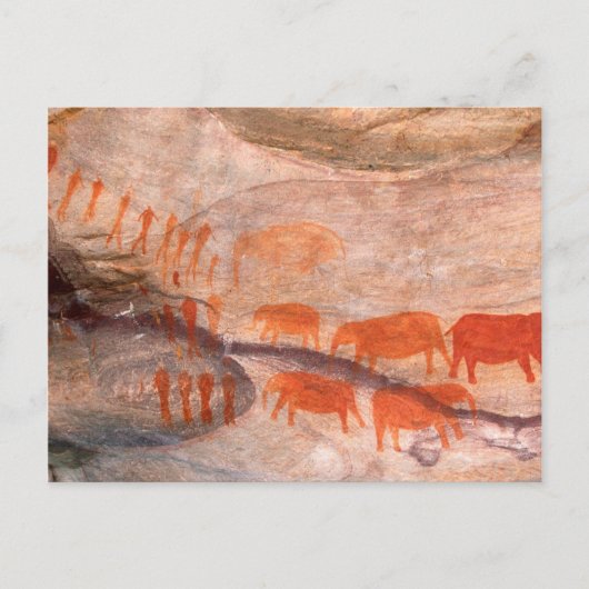 サン、ブッシュマンロックアート、シーダーバーグ・ウィルダネス ポストカード (正面)