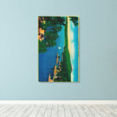 サン・ベルナルディーノの世界ドライブの縁 キャンバスプリント (インサイチュ (ウッドフロア))