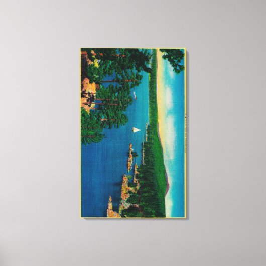 サン・ベルナルディーノの世界ドライブの縁 キャンバスプリント (正面)