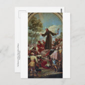 サン・ベルナルディーノの説教by Francisco Goya P ポストカード (正面/裏面)